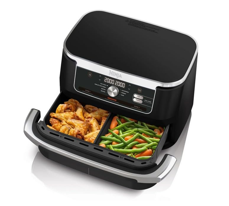 Ninja AF500DE Foodi FlexDrawer Heißluftfritteuse 10,4l schwarz